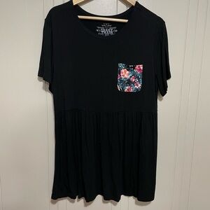 Crazy Train Babydoll top size L